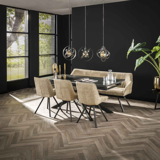 Rozkladací jedálenský stôl 45-31 180/260x90cm Ceramic Natural Black Rozkladací jedálenský stôl 45-31 180/260x90cm Ceramic Natural Black