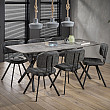 Jedálenský stôl 56-86 190x90cm Betón optik Jedálenský stôl 56-86 190x90cm Betón optik