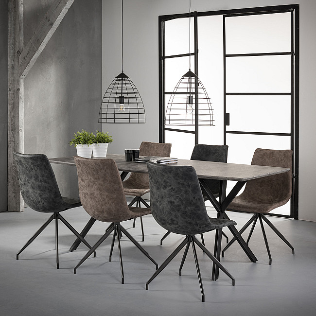 Jedálenský stôl 56-86 190x90cm Betón optik Jedálenský stôl 56-86 190x90cm Betón optik