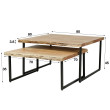 Konferenčný stôl 21-54 80x80cm 2-set Edge Drevo Acacia - PRODUKT JE SKLADOM U NÁS - 1Ks Konferenčný stôl 21-54 80x80cm 2-set Edge Drevo Acacia - PRODUKT JE SKLADOM U NÁS - 1Ks