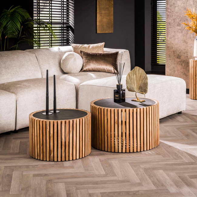 Konferenčný stôl 27-86 Slate Ø68 a Ø55cm 2-set Konferenčný stôl 27-86 Slate Ø68 a Ø55cm 2-set
