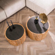 Konferenčný stôl 27-86 Slate Ø68 a Ø55cm 2-set Konferenčný stôl 27-86 Slate Ø68 a Ø55cm 2-set