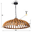 Luster 74-01 Ø75cm Span Drevo Mango Luster 74-01 Ø75cm Span Drevo Mango