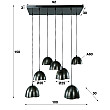 Luster 78-28 4+3L Ø20-25cm Mirror Luster 78-28 4+3L Ø20-25cm Mirror