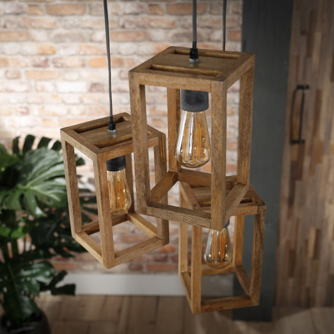 Luster 82-73 3 x Wooden mango frame Luster 82-73 3 x Wooden mango frame