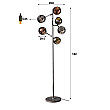 Stojaca lampa 77-77 6L Molecule Mix Glass