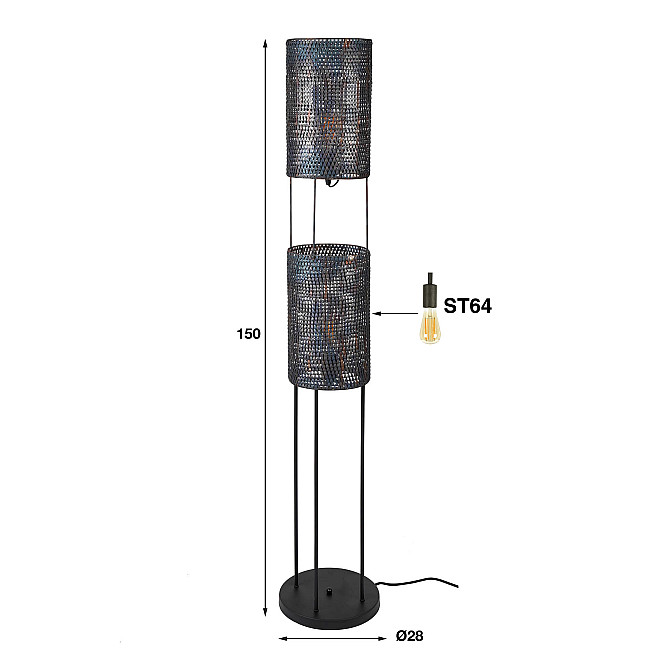 Stojaca lampa 81-09 2L Armor Tube Stojaca lampa 81-09 2L Armor Tube