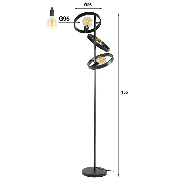 Stojaca lampa 84-01 3L Hover Stojaca lampa 84-01 3L Hover