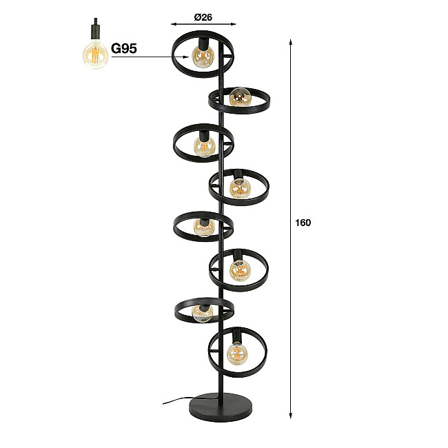Stojaca lampa 84-02 8L Hover Stojaca lampa 84-02 8L Hover