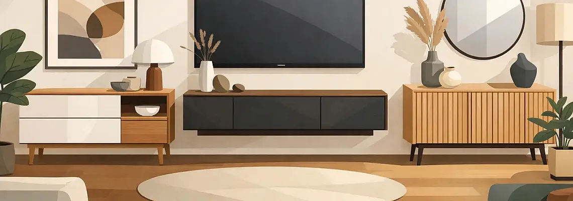 Komody do obývačky moderné: čo vybrať