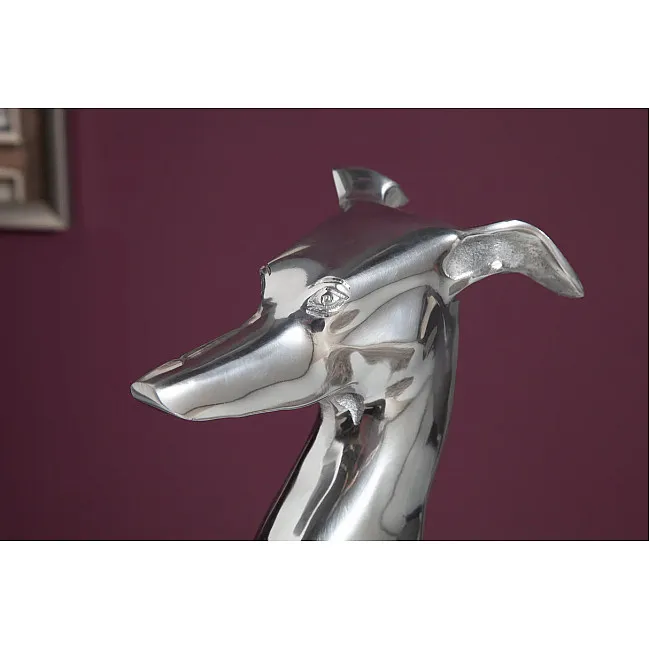 Dekorácia Grayhound 8891 Strieborná