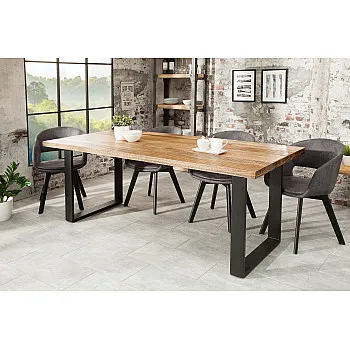 Jedálenský stôl 38656 160x90cm Masív drevo Mango prírodné