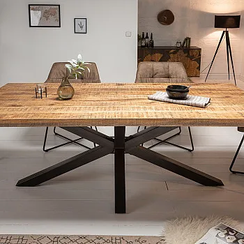 Jedálenský stôl 39443 180x90cm Masív drevo Mango prírodné Jedálenský stôl 39443 180x90cm Masív drevo Mango prírodné