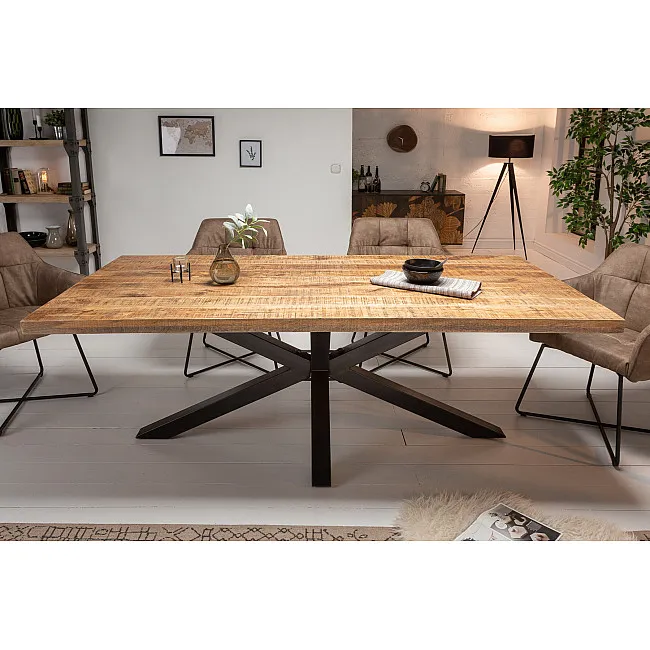 Jedálenský stôl 39443 180x90cm Masív drevo Mango prírodné Jedálenský stôl 39443 180x90cm Masív drevo Mango prírodné