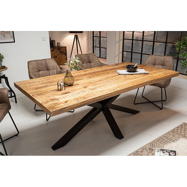 Jedálenský stôl 39443 180x90cm Masív drevo Mango prírodné Jedálenský stôl 39443 180x90cm Masív drevo Mango prírodné
