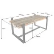 Jedálenský stôl Barracuda 43342 220x100cm Masív drevo Teak