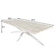 Jedálenský stôl Barracuda 43625 220x100cm Masív drevo Teak