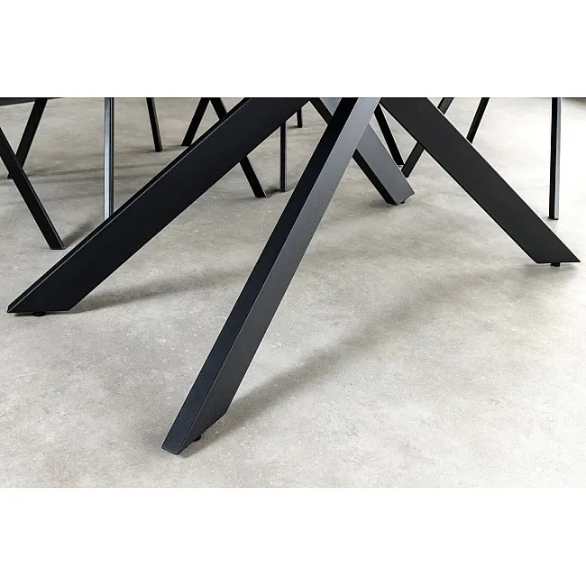 Rozkladací jedálenský stôl Alpine 43844 160/200x90cm Ceramik White marble