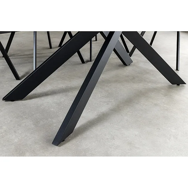 Rozkladací jedálenský stôl Alpine 43845 160/200x90cm Ceramik antracite