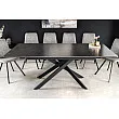 Rozkladací jedálenský stôl Alpine 43845 160/200x90cm Ceramik antracite