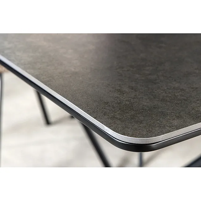 Rozkladací jedálenský stôl Alpine 43845 160/200x90cm Ceramik antracite