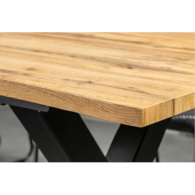 Rozkladací jedálenský stôl 45078 160/200x90cm Divoký dub fólia