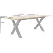 Rozkladací jedálenský stôl 45079 180/220x90cm Divoký dub fólia