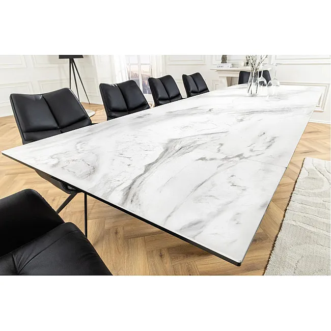 Rozkladací jedálenský stôl Infinity 45180 180/220/260 x 90cm White Ceramik