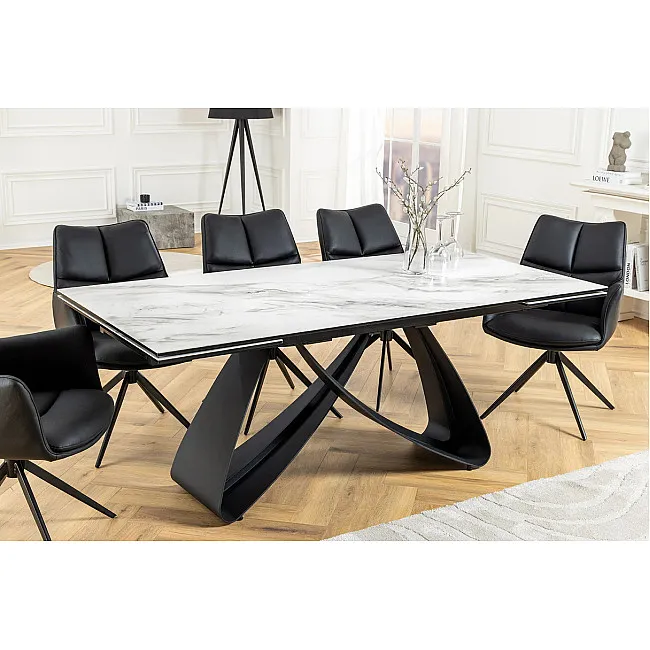 Rozkladací jedálenský stôl Infinity 45180 180/220/260 x 90cm White Ceramik