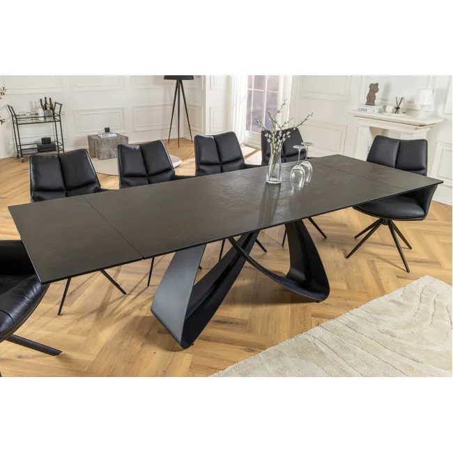 Rozkladací jedálenský stôl Infinity 45182 180/220/260 x 90cm Rust black Ceramik
