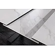 Rozkladací jedálenský stôl 46498 Concord 180/230 x 90cm White marble Look Ceramik