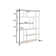 Knižnica/Regál 42026 135cm Slim Line Divoký Dub Knižnica/Regál 42026 135cm Slim Line Divoký Dub