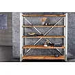 Knižnica/Regál Barracuda 43616 140cm Drevo Teak