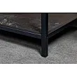 Knižnica/Regál 44322 135cm Slim Line Čierny mramor look