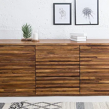 Komoda 38410 160cm Relief Drevo Sheesham/Palisander Komoda 38410 160cm Relief Drevo Sheesham/Palisander