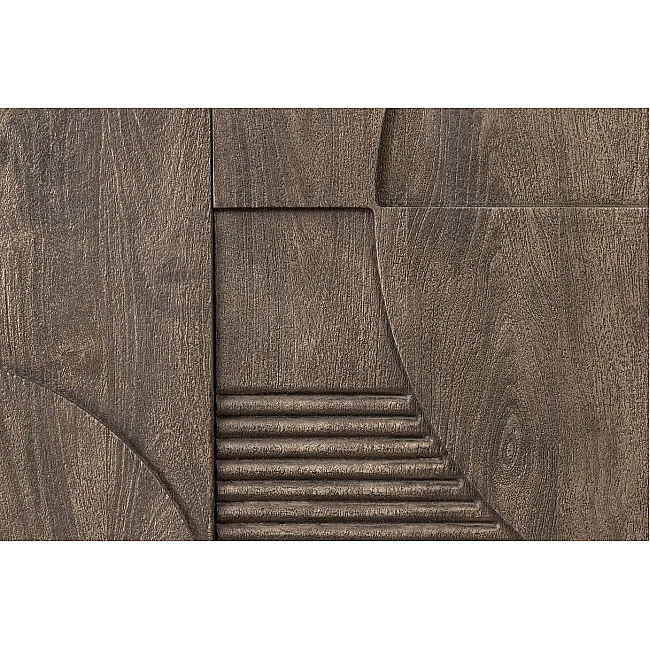 Komoda 46801 170cm Art Deco Drevo Mango Šedá