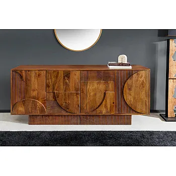 Komoda 46802 170cm Art Deco Drevo Mango Hnedé