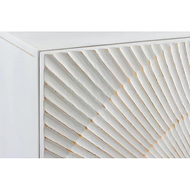 Komoda 48108 Bailey 100cm Drevo Mango Bielené