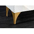 Komoda 48108 Bailey 100cm Drevo Mango Bielené
