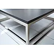 Konferenčný stôl 37118 75x75cm 2-Set Čierny Konferenčný stôl 37118 75x75cm 2-Set Čierny