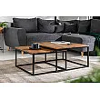 Konferenčný stôl 40001 75x75cm 2-Set Drevo Palisander - PRODUKT JE SKLADOM U NÁS - 1Ks