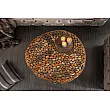 Konferenčný stôl 41434 80x85cm Aluminium Copper