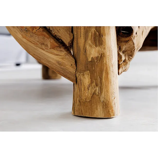 Konferenčný stôl Riverside 43199 80x80cm Drevo Teak
