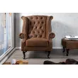Kreslo 19448 Chesterfield Antik hnedá