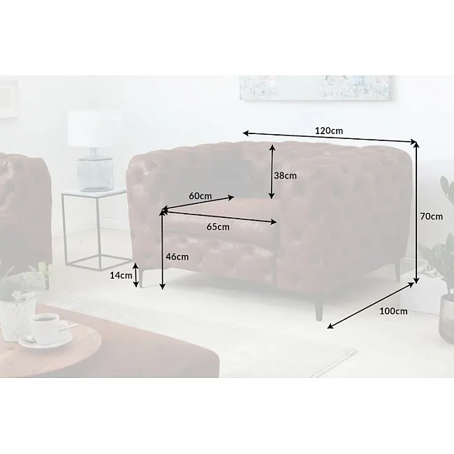 Kreslo 40465 Modern Barock Antik Hnedá Kreslo 40465 Modern Barock Antik Hnedá