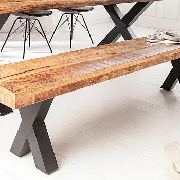 Lavica 40159 200cm Masív drevo Mango prírodná Lavica 40159 200cm Masív drevo Mango prírodná