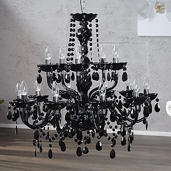 Luster 1282 15-Ramien čierny Luster 1282 15-Ramien čierny