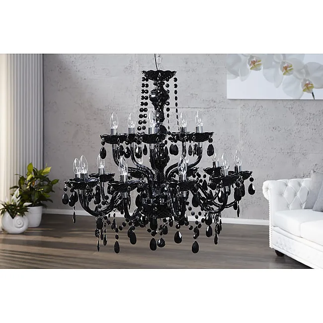 Luster 1282 15-Ramien čierny Luster 1282 15-Ramien čierny