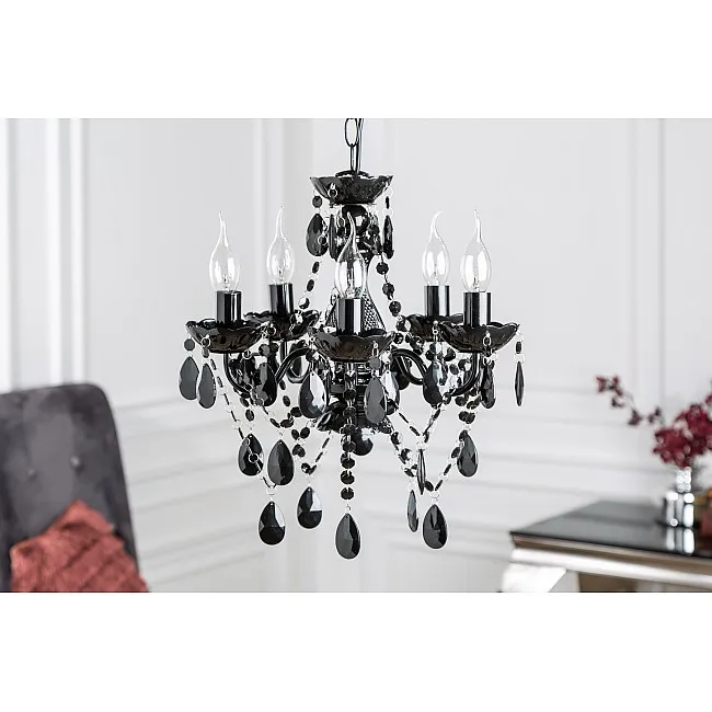 Luster 7228 5-Ramien čierny Luster 7228 5-Ramien čierny