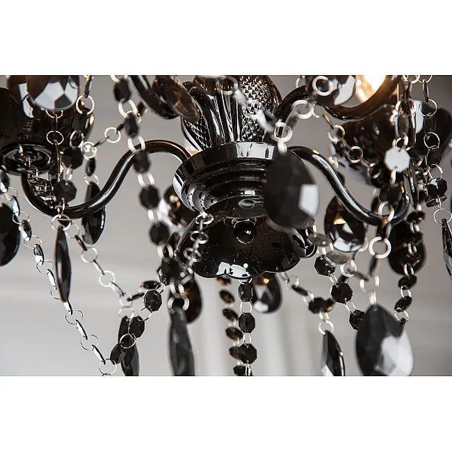Luster 7228 5-Ramien čierny Luster 7228 5-Ramien čierny